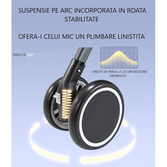 Carucior Pentru Bebelusi At Performance – Usor, Pliabil, Sezut Reglabil, Spatios, Sport 6-36 Luni, Crem
