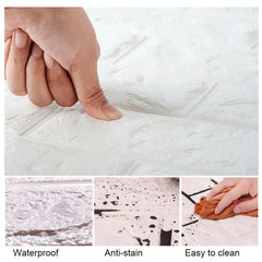 Set 10x Tapet 3D, autoadeziv/autocolant, At Performance, design modern, pentru interior, rezistent la apa 70 X 77cmx0, 5mm, Alb
