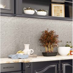 Rola tapet modern, imitatie de marmura At Performance rezistent, la apa, vinil, compact, autoadeziv, 60cmx 300 cm, gri