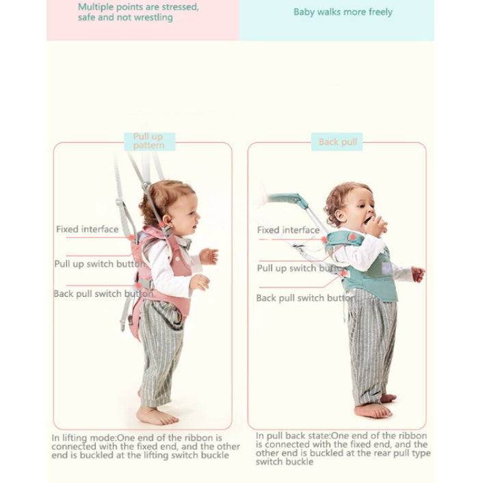 Ham Bebe cu Suport Tip Chilot Detasabil, At Performance, Premergator, Asistare Mers, Varsta 6-24 luni, Ursulet, Bumbac, Plasa, Ergonomic si sigur