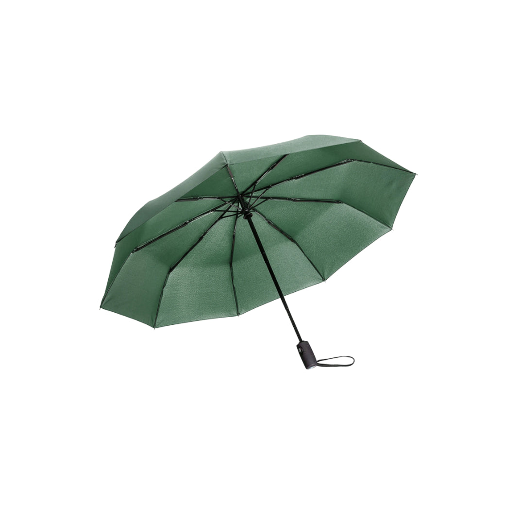 Umbrela, AT PERFORMANCE, compacta, Fibra de sticla/Panza, Rezistenta la vant, Pliabila, Protectie raze UV, cu Deschidere si Inchidere Automata, Verde