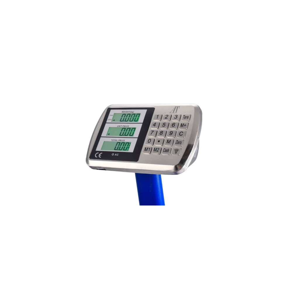 Cantar Electronic, AT PERFORMANCE®, cu Platforma, 350 kg, Brat Rabatabil Si Cu Afisaj LCD, Butoane din inox