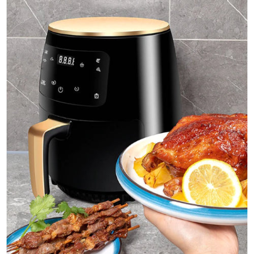 Friteuză fără Ulei AT PERFORMANCE® 2400W, 6L, Cuptor cu Aer Cald 360°, Funcție de Coacere – CADOU 100 Hârtii de Copt