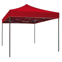 Cort tip Pavilion AT PERFORMANCE 3x3m Rosu, Prelata Impermeabila, Pliabil, Structura Metalica Solida, Pentru Curte, Gradina, Evenimente