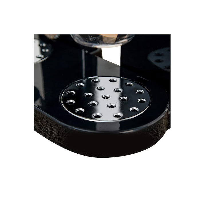 Dozator cu doua recipiente pentru cereale, nuci, orez, AT PERFORMANCE®, 2 l, 33 x 20 x 40 cm, negru