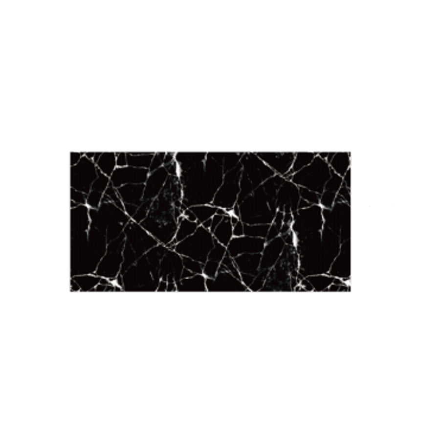Set 10x Tapet Marmura, AT PERFORMANCE®, suprafata acoperire 1.8 mp, autoadeziv, waterproof, usor de montat, design modern, 30x60 cm, negru