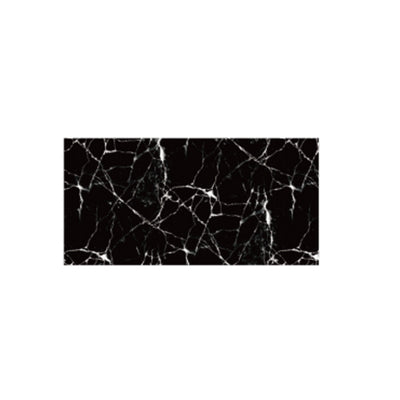Set 10x Tapet Marmura, AT PERFORMANCE®, suprafata acoperire 1.8 mp, autoadeziv, waterproof, usor de montat, design modern, 30x60 cm, negru