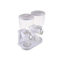 Dozator cu doua recipiente pentru cereale, nuci, orez, AT PERFORMANCE®, 2 l, 33 x 20 x 40 cm