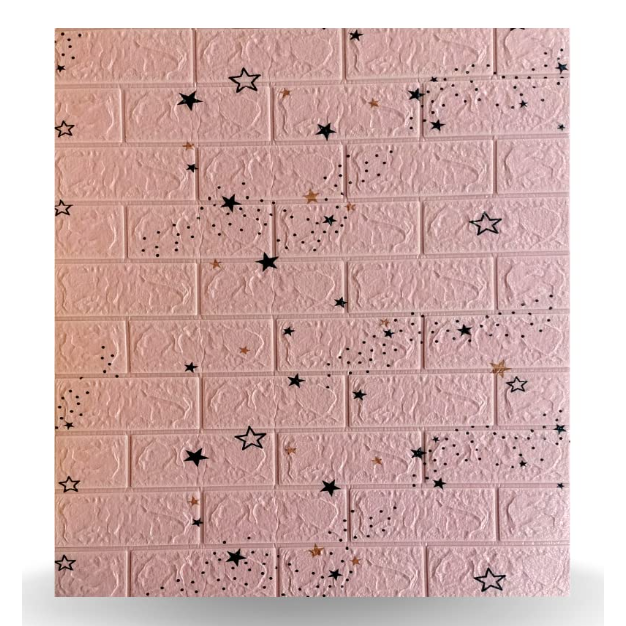 Set 10x Tapet 3D Autocolant/ Autoadeziv, At Performance, rezistent la apa, 70cm x 77cm x 0.5 cm, Roz