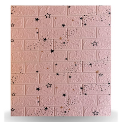 Set 10x Tapet 3D Autocolant/ Autoadeziv, At Performance, rezistent la apa, 70cm x 77cm x 0.5 cm, Roz