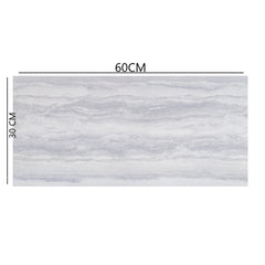 Placa de tapet x 10 lucios, At Performance, impermeabil, Autoadeziv, usor de curatat, 30x60 cm, Marmura Gri