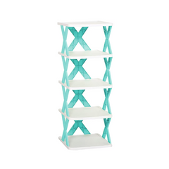 Pantofar, AT PERFORMANCE®, cu 6 rafturi, modular, alb / BLUE