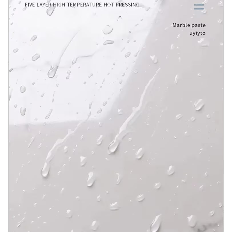 Set 10x Tapet Marmura, AT PERFORMANCE®, suprafata acoperire 1.8 mp, autoadeziv, waterproof, usor de montat, design modern, 30x60 cm, Alb cu model colorat