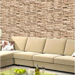 Set 10x Tapet 3D Autoadeziv, At Performance®, rezistent la apa, 70cm x 77cm x 0.5 cm, Crem