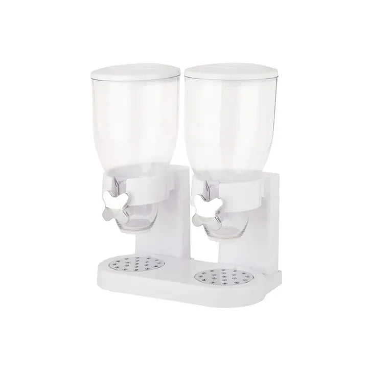 Dozator cu doua recipiente pentru cereale, nuci, orez, AT PERFORMANCE®, 2 l, 33 x 20 x 40 cm