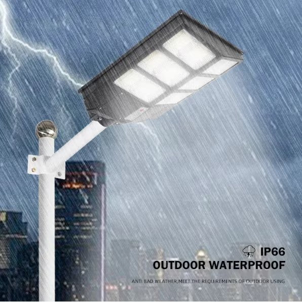Set 2x Lămpi Solare LED 800W cu Panou Fotovoltaic și Telecomandă – AT PERFORMANCE® | Iluminat Exterior Autonom IP65
