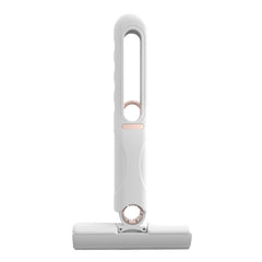 Mini Mop Portabil, At Performance, cu stoarcere automata, Burete de inalta calitate, Spalare umeda sau uscata, Potrivit pentru Geamuri, Blaturi, Bucatari, Bai, 2 bureti inclusi, Alb