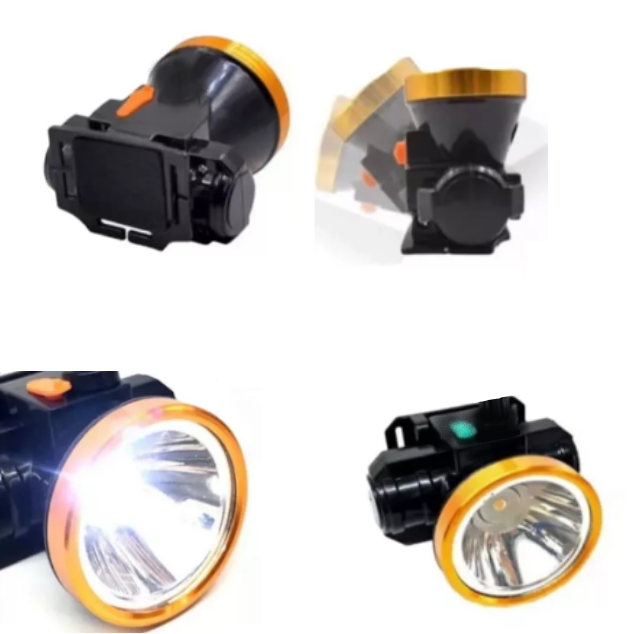 Lanterna De Cap AT PERFORMANCE, Frontala Cu Acumulator, Cu Incarcator De Priza, Banda elastica, 2000mA