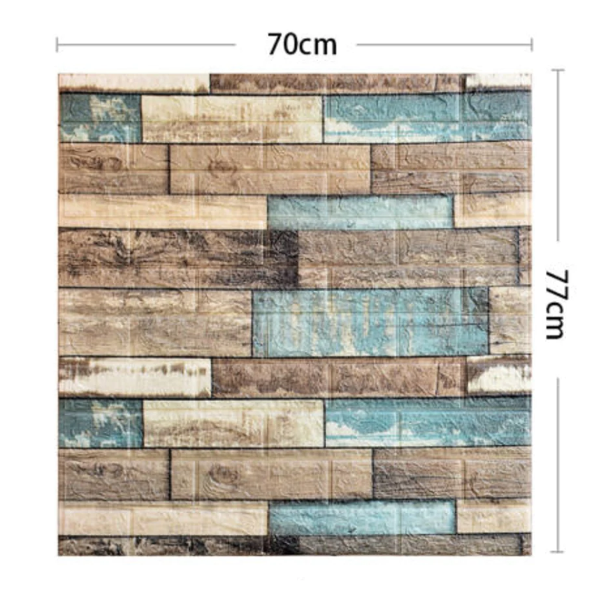 Set 10x Tapet 3D, autoadeziv/autocolant, At Performance, spuma moale, design modern, pentru interior, usor de curatat, rezistent la apa 70 X 77cm x5mm, multicolor NOU