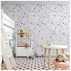 Set 10x Tapet 3D, autoadeziv/autocolant, At Performance, design modern, pentru interior, rezistent la apa 70 X 77cmx0, 5mm, Alb