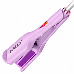 Placă de Creponat Păr HALEY HY-3024, Fier de Păr Ondulat cu Clemă, Plăci Non-Stick, Termostat și Afișaj LED