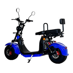 Scuter Electric 2 Persoane, Viteză Limitată 25 km/h – Fără Permis,  Motor 1500W, Baterie 20Ah, Suspensie Hidraulică, COC Inclus