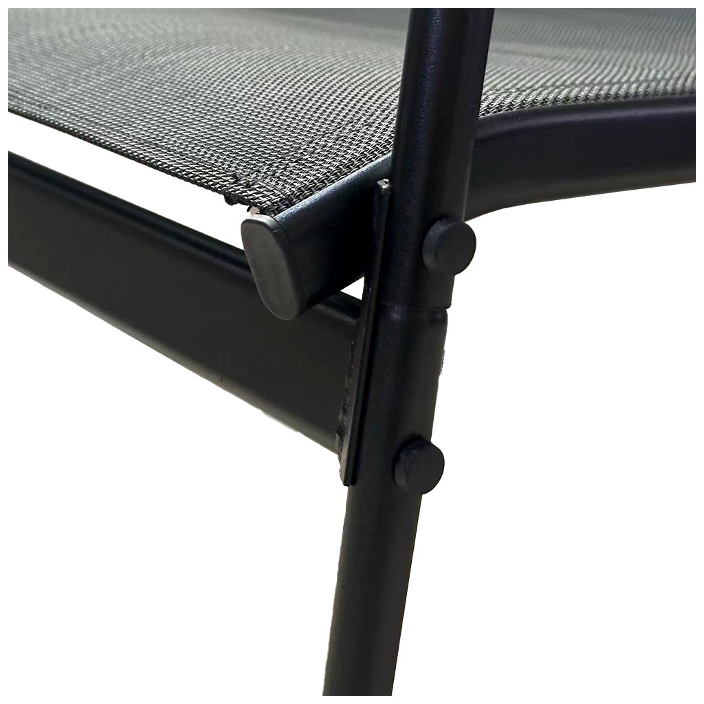 Set Mobilier Grădină AT PERFORMANCE® 4 Piese, Canapea 2 Locuri + 2 Fotolii + Măsuță, Cadru Metalic