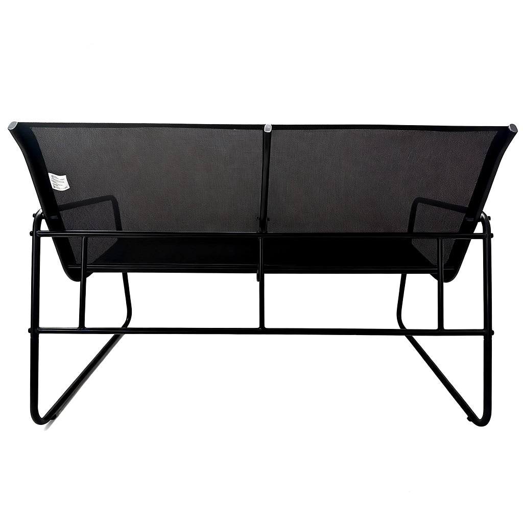 Set Mobilier Grădină AT PERFORMANCE® 4 Piese, Canapea 2 Locuri + 2 Fotolii + Măsuță, Cadru Metalic