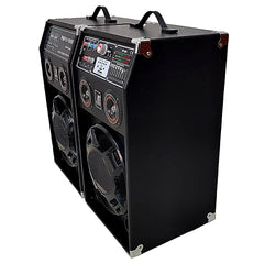 Set 2 Boxe Multimedia Active AT Performance AT-284, 1500W PMPO,12 Inch, Bluetooth, USB, AUX, Karaoke