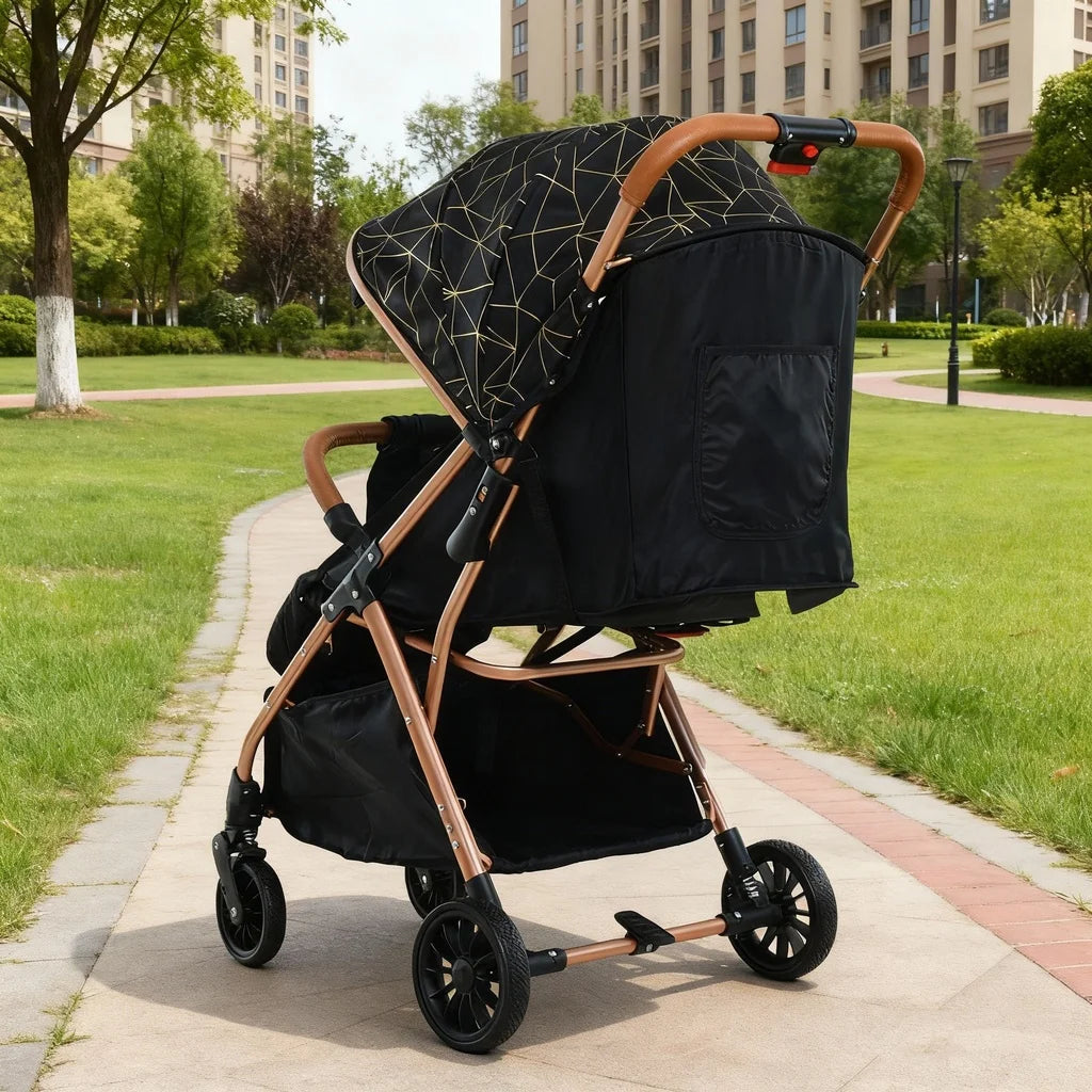 Cărucior pentru copii KIDDO 6607 pliabil, spătar reglabil, copertină mare, 0-36 luni, max. 22 kg