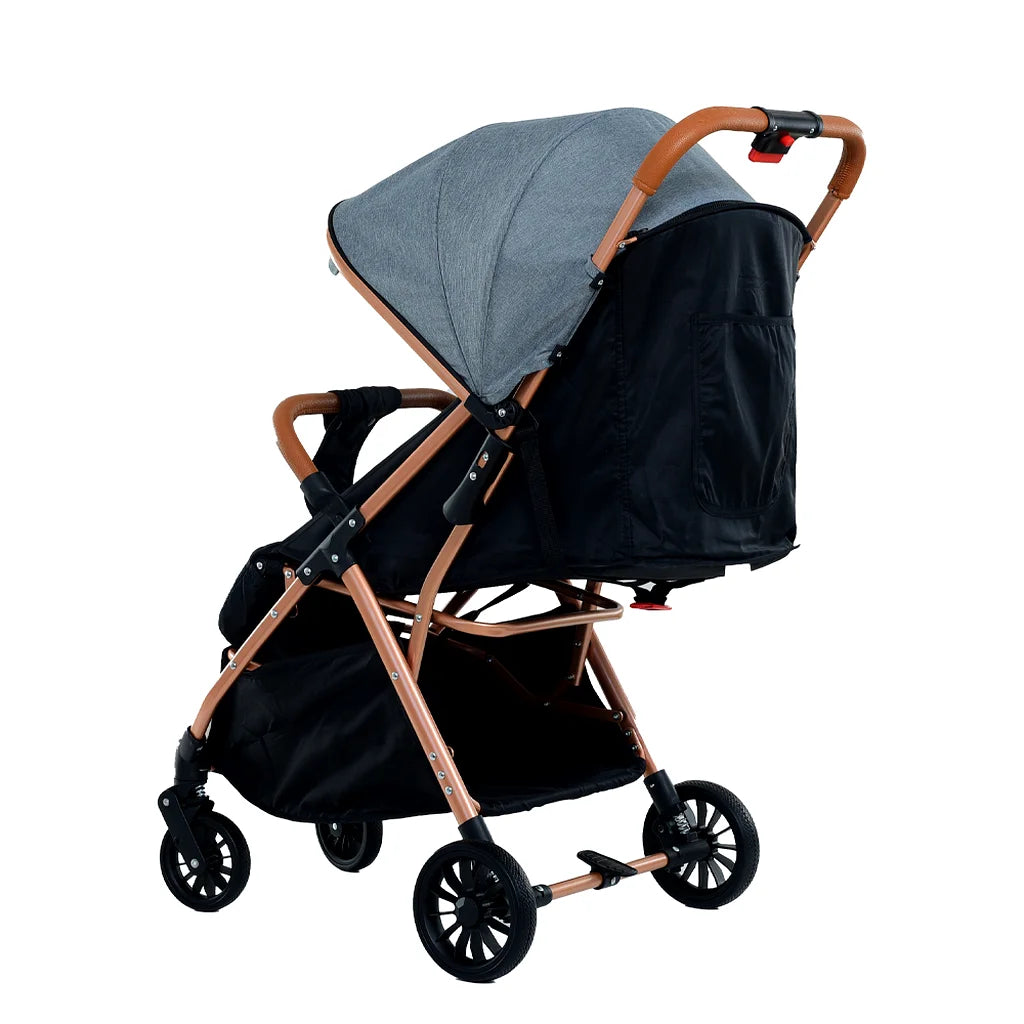 Cărucior pentru copii KIDDO 6607 pliabil, spătar reglabil, copertină mare, 0-36 luni, max. 22 kg