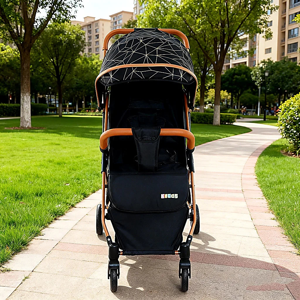 Cărucior pentru copii KIDDO 6607 pliabil, spătar reglabil, copertină mare, 0-36 luni, max. 22 kg