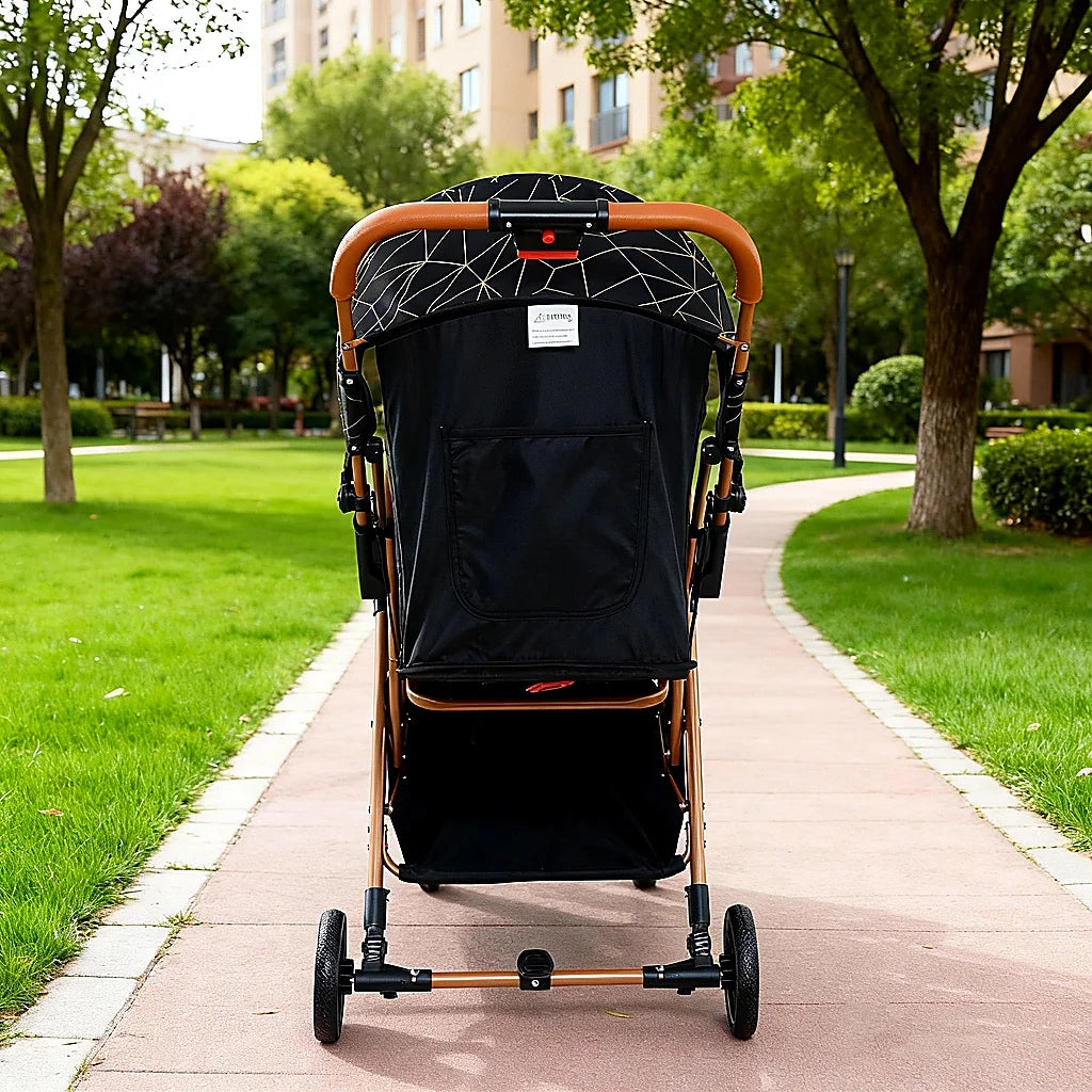 Cărucior pentru copii KIDDO 6607 pliabil, spătar reglabil, copertină mare, 0-36 luni, max. 22 kg