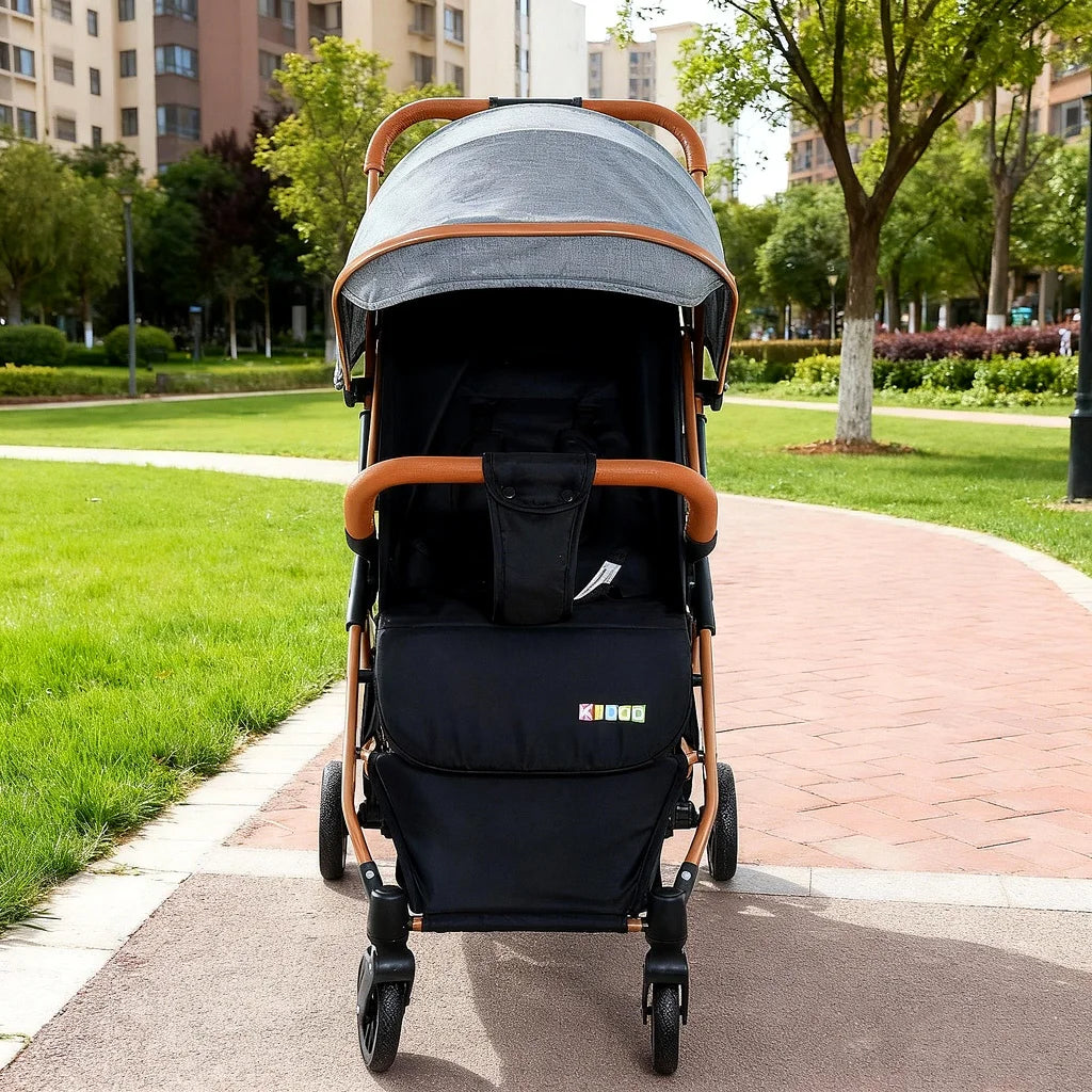 Cărucior pentru copii KIDDO 6607 pliabil, spătar reglabil, copertină mare, 0-36 luni, max. 22 kg
