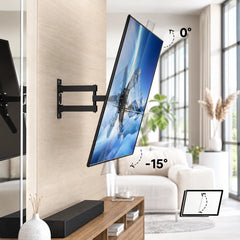 Suport tv AT PERFORMANCE, ajustabil cu brat cu diagonala reglabil 14-55'', pentru tv LCD, LED plate sau curbate, 117.