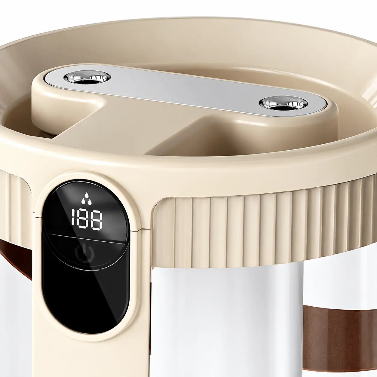 Umidificator de Aer HALEY HY-3103, 1.5L, Pulverizare Dublă, Display Digital Inteligent, Debit 25–80 ml/h, Acumulator 1800 mAh, Oprire Automată cu Timer, Lumină Ambientală Caldă